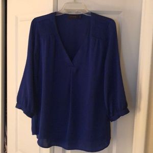 The Limited Royal Blue satin Blouse